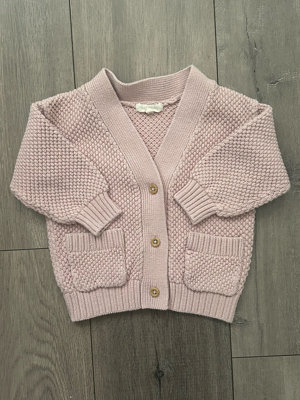 Vintage Grayson Collective toddler blush knit cardigan- 18 months